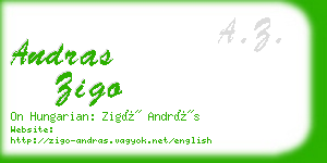 andras zigo business card